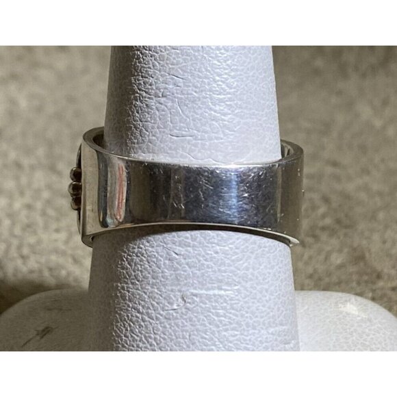 Sterling Silver & Charoite Oval Hi-Dome Stone Ring By Sajen Jewelry Bali Sz. 9 1 - Picture 9 of 10